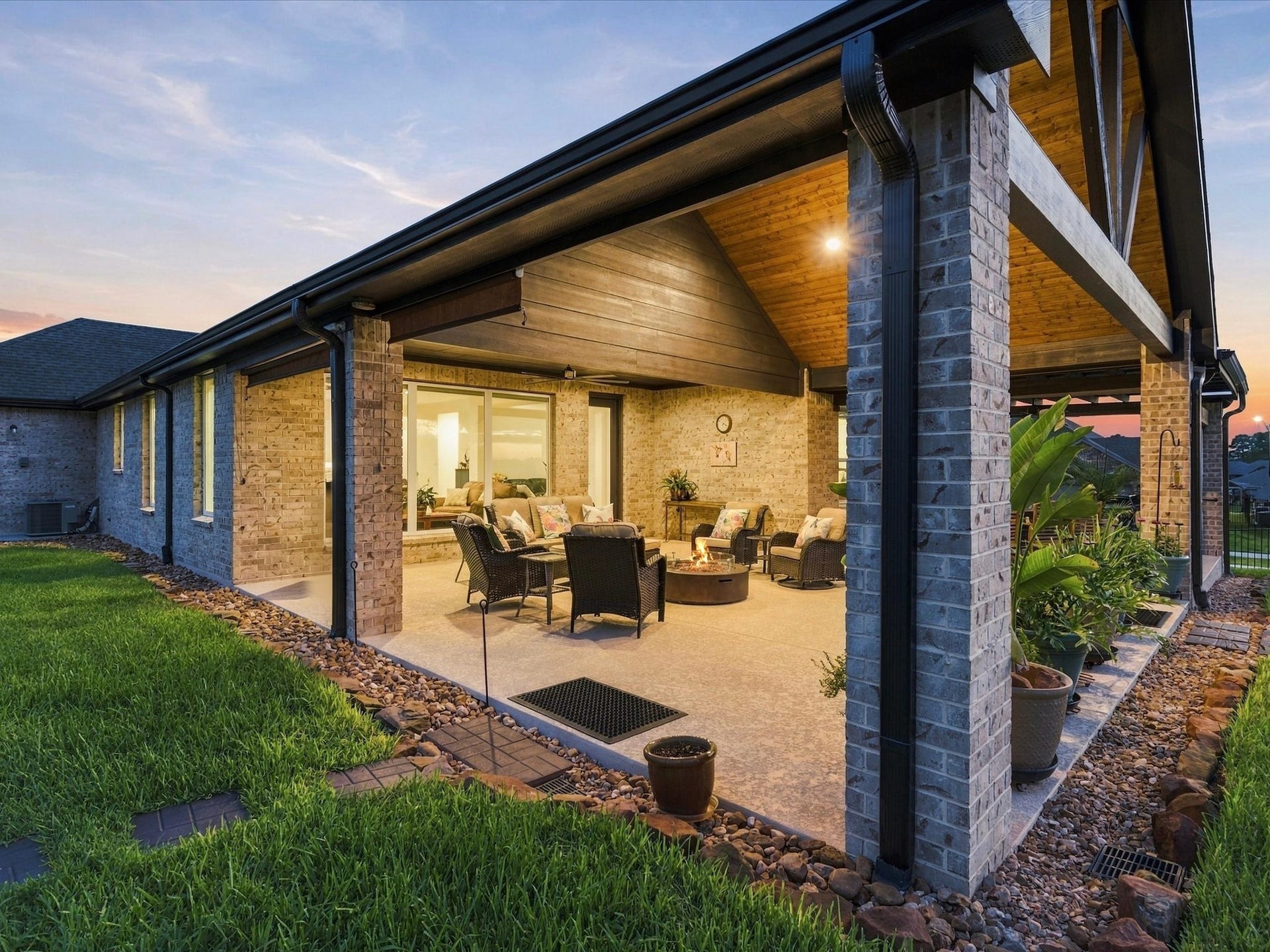 Large patio for entertaining, see floorplan for dimensions.