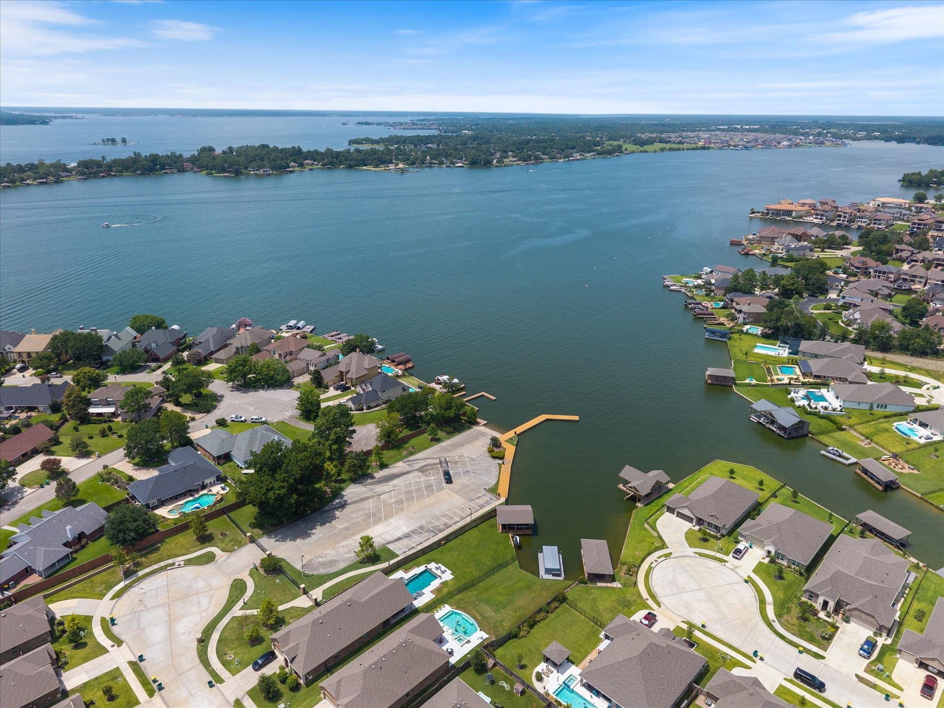 Boat launch available for the residents
