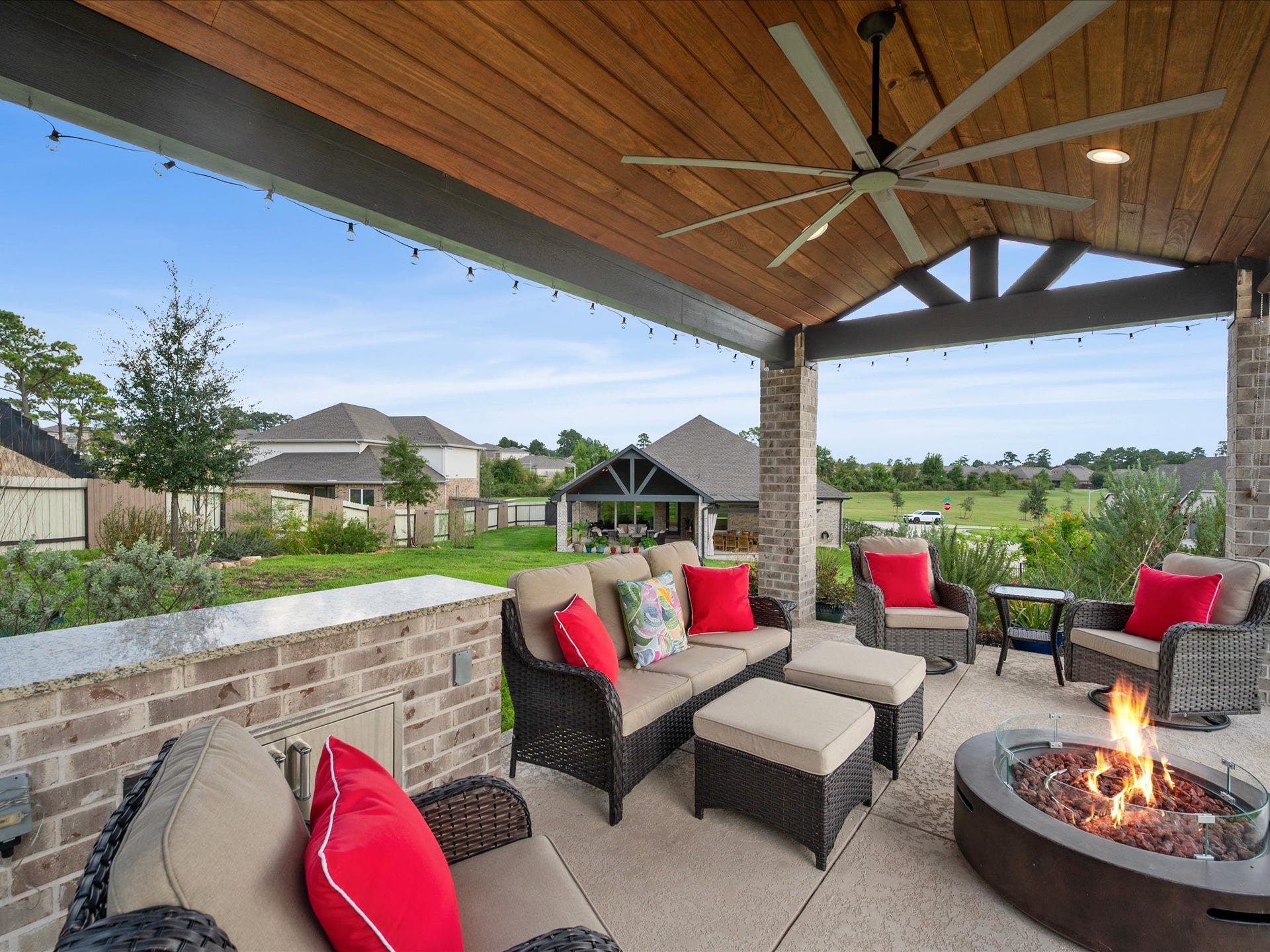 Plenty of space to add a grill & host cocktail hour!