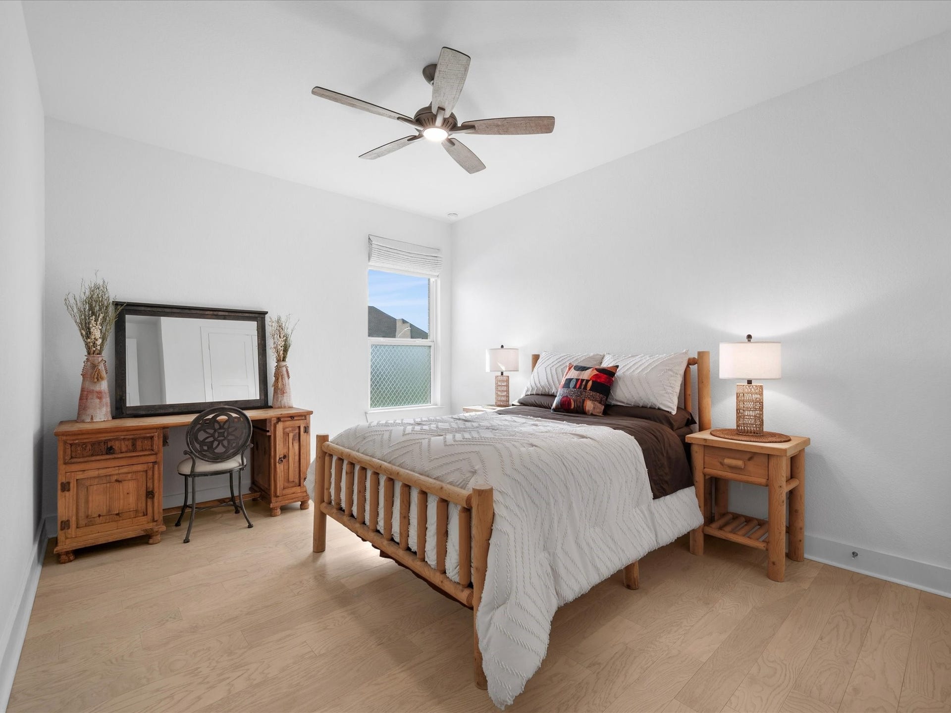 Bedroom 3 has it's own private area of the house, see floor plan