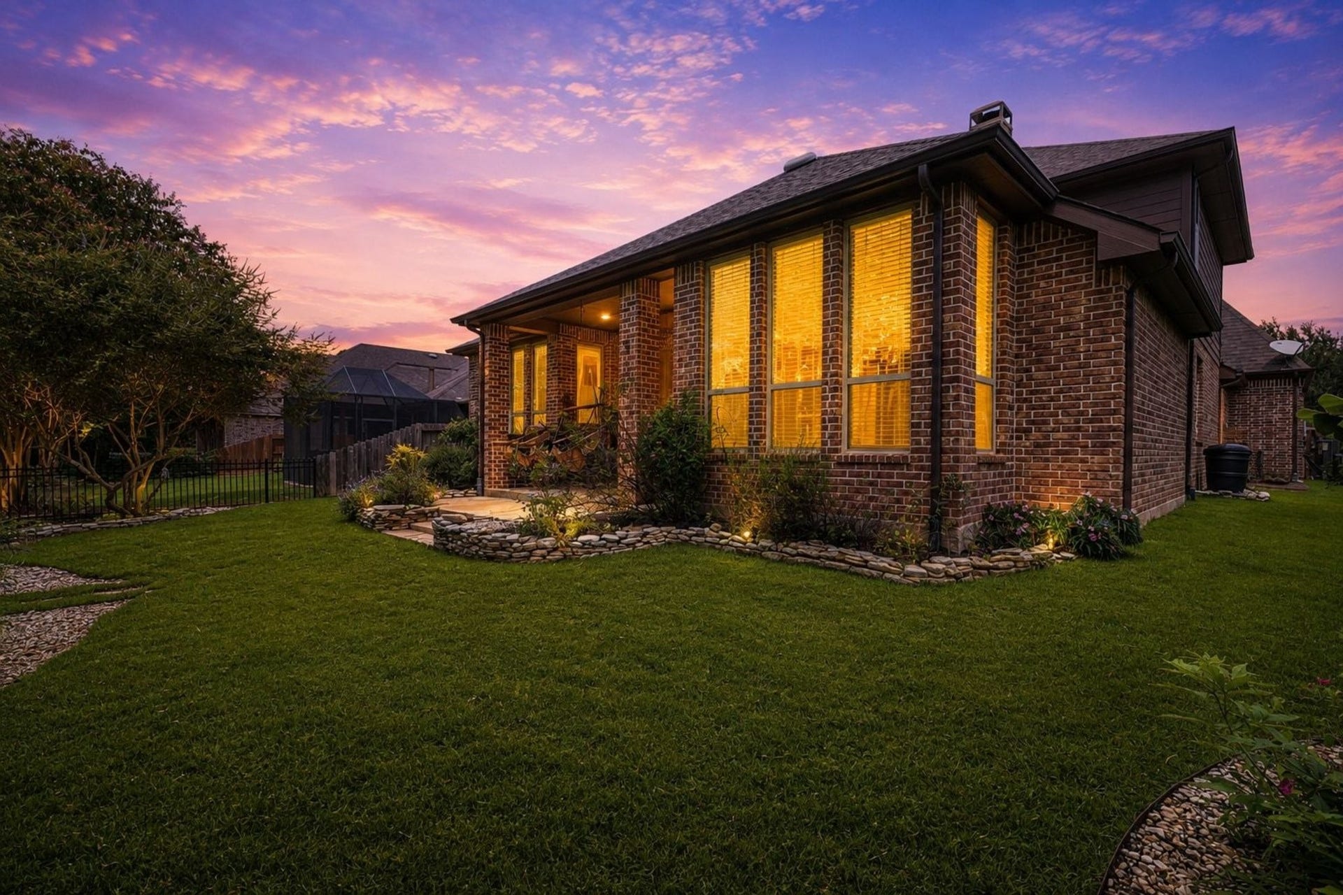 4715 Trickle Creek Court, Fulshear, TX 77441 Peaceful nights with fireflies.