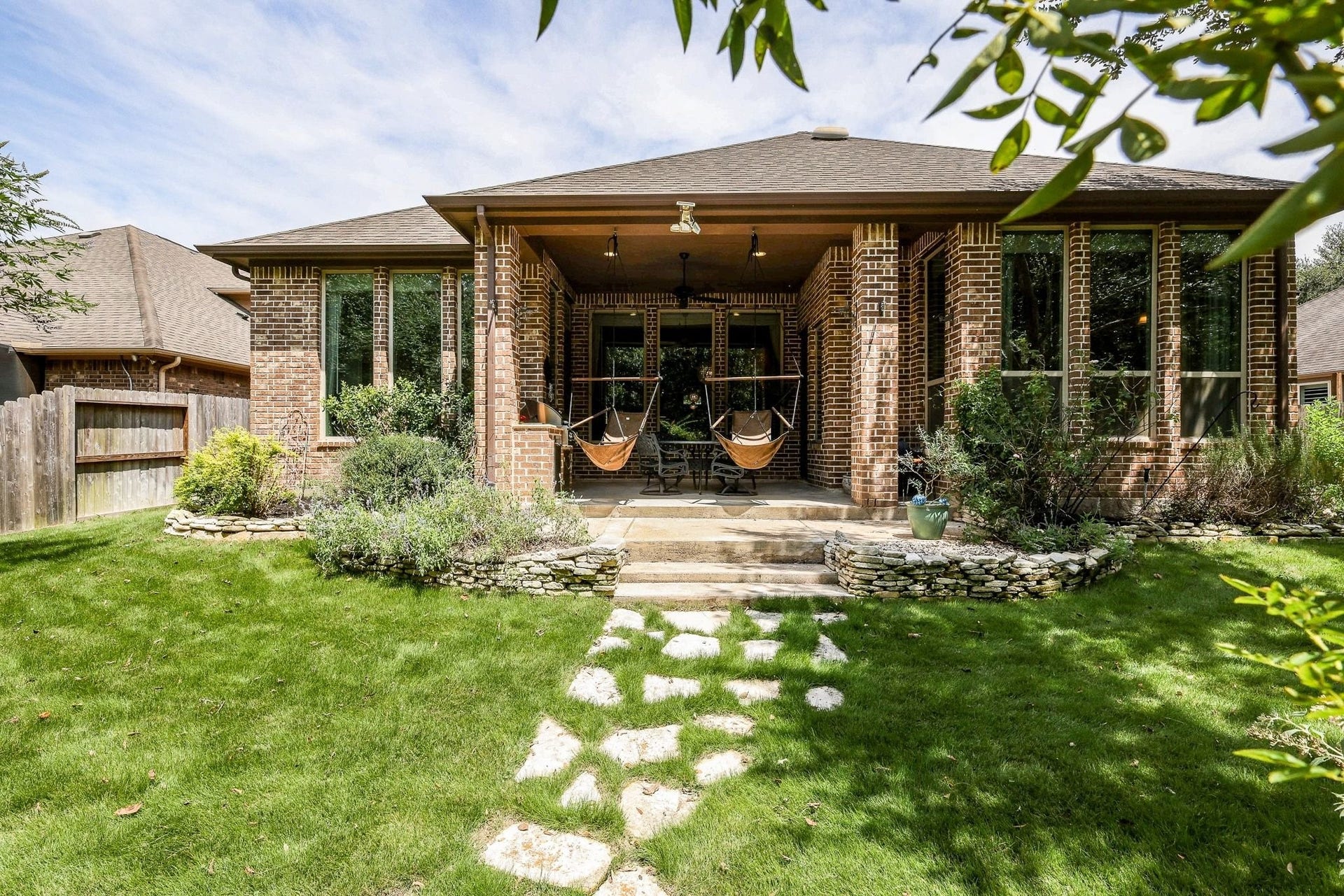 4715 Trickle Creek Court, Fulshear, TX 77441 Lovely mature landscaping and brand new Zoysia grass.