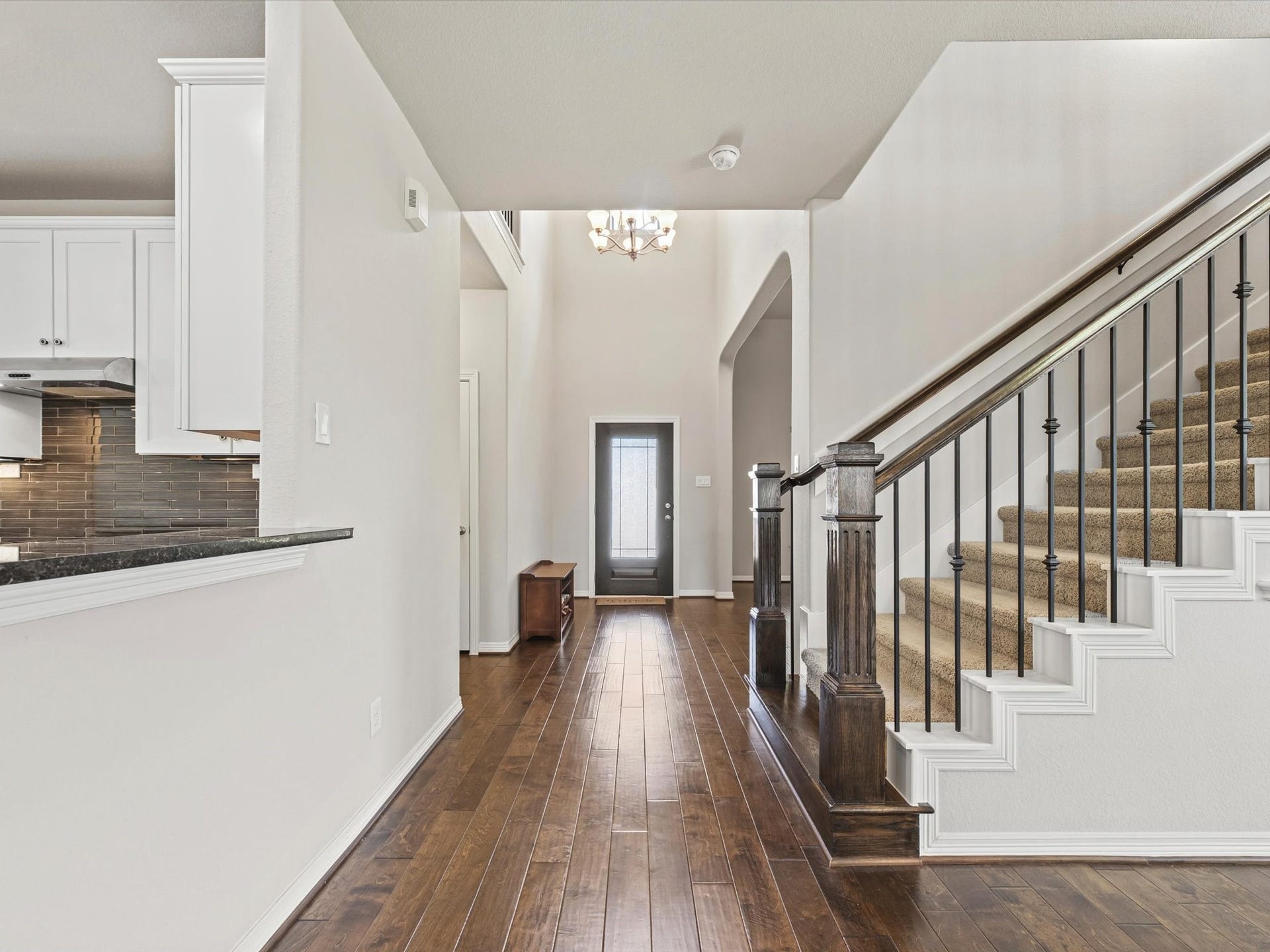 4302 Kent Ranch Court, Katy, TX 77494 View of the impressive entryway highlights the elegant staircase, creating a grand first impression.