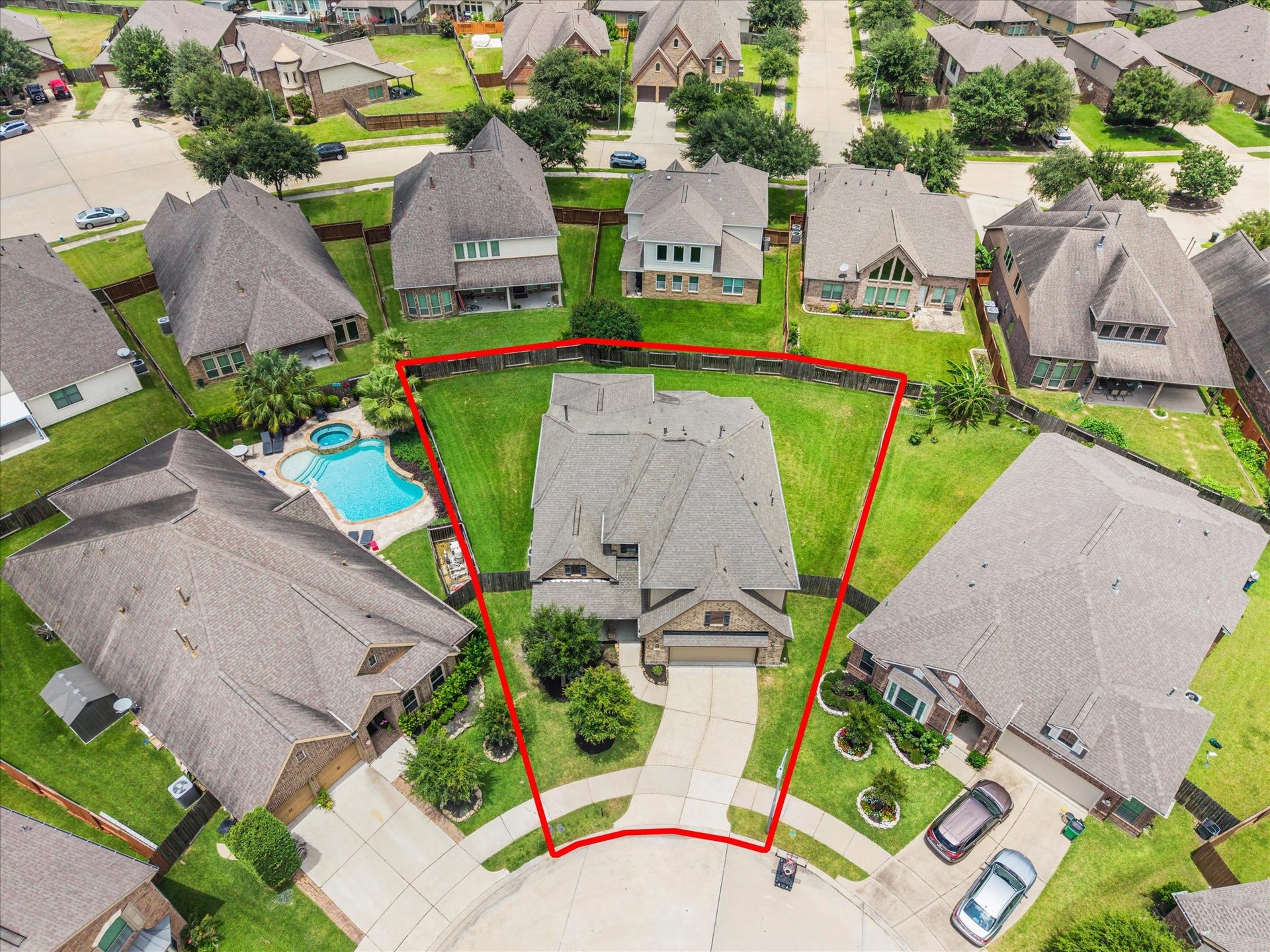 4302 Kent Ranch Court, Katy, TX 77494 Cul Du Sac location, plenty of privacy in the rear yard. Cannot add land later!
