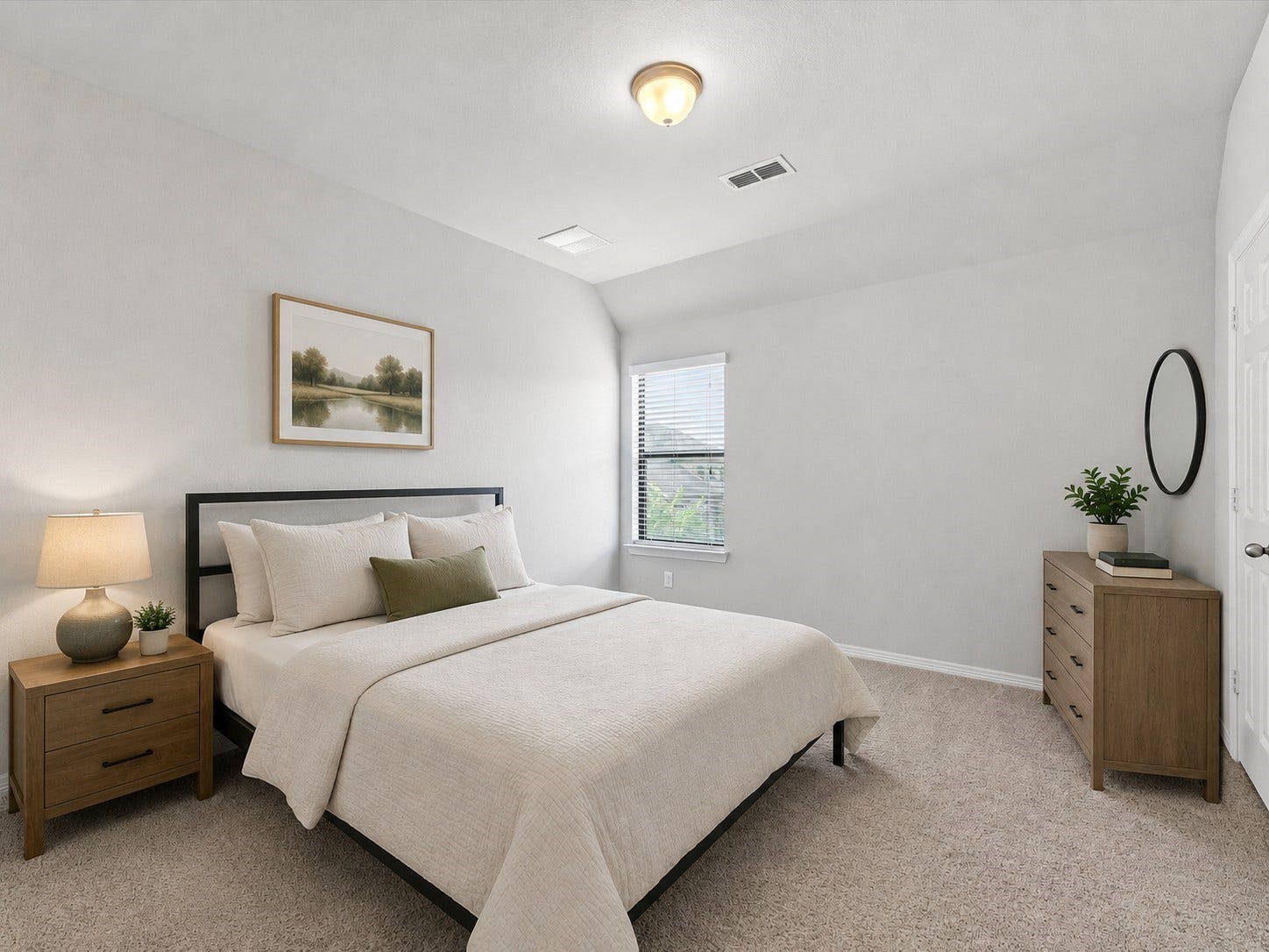 4302 Kent Ranch Court, Katy, TX 77494 Virtually staged Bedroom on the second floor. This room measures 12'9" x 11'9"