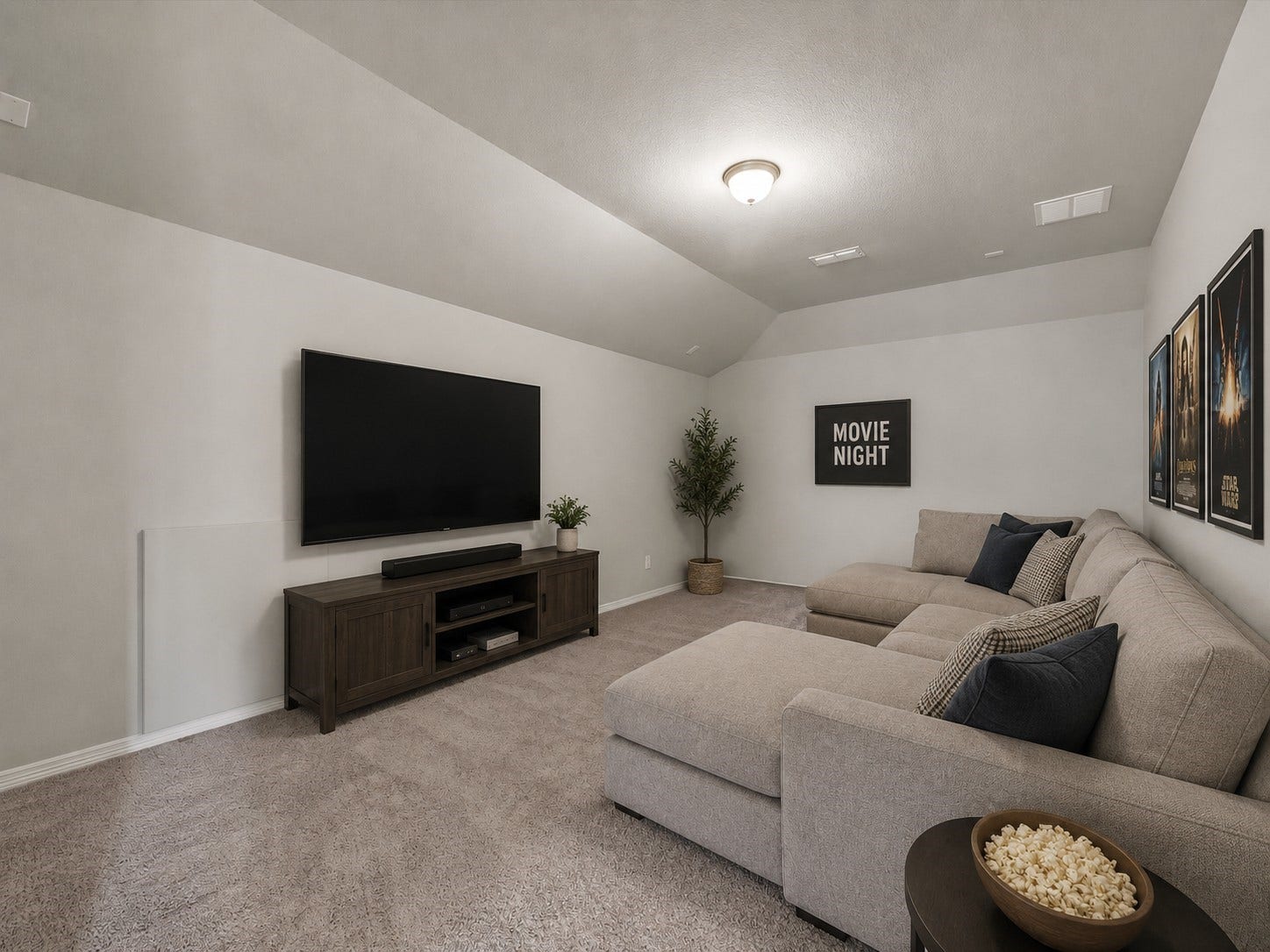 4302 Kent Ranch Court, Katy, TX 77494 VIRTUALLY STAGED MEDIA ROOM ON THE SECOND FLOOR.