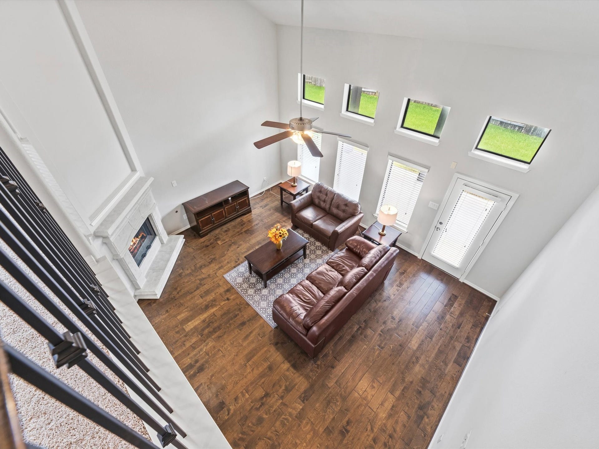 4302 Kent Ranch Court, Katy, TX 77494 View of family room from the second floor.
