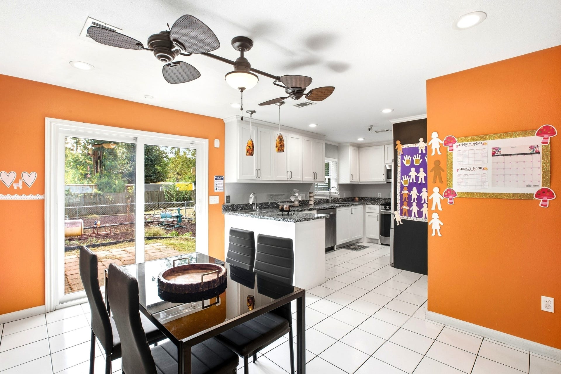 5302 Treaschwig Road, Spring, TX 77373 In the dining looking towards kitchen in first unit.
