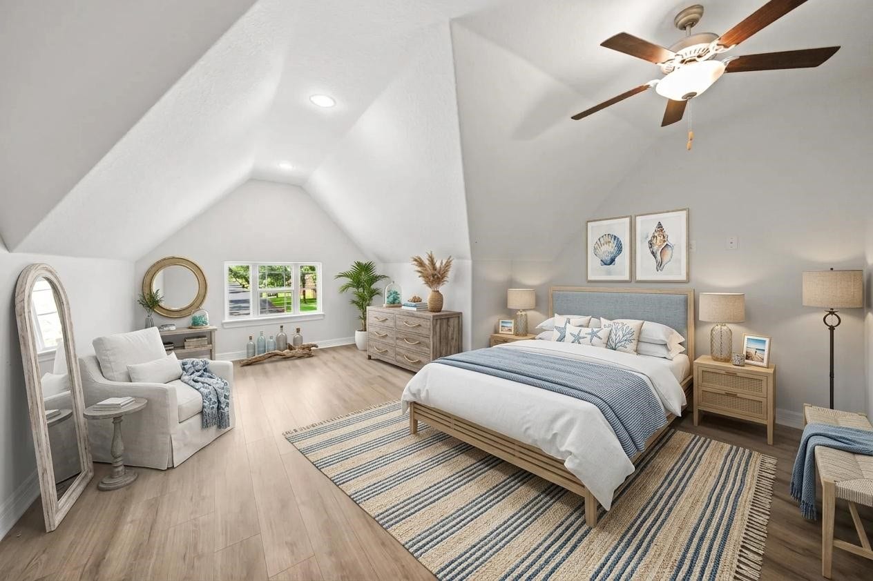 3204 Mckinney Drive, La Marque, TX 77568 Virtually staged bedroom 4.