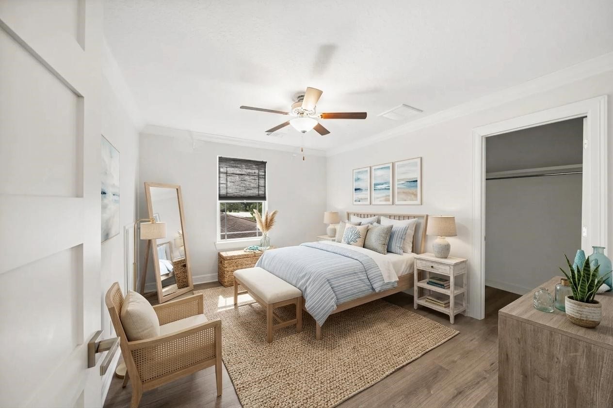 3204 Mckinney Drive, La Marque, TX 77568 Virtually staged Bedroom number two.