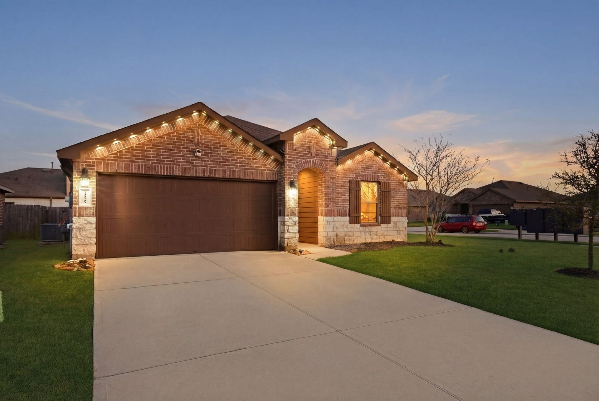 11225 34th Avenue N, Texas City, TX 77591 Beautiful one-story home in Texas City featuring modern stone and siding exterior with strong curb appeal.