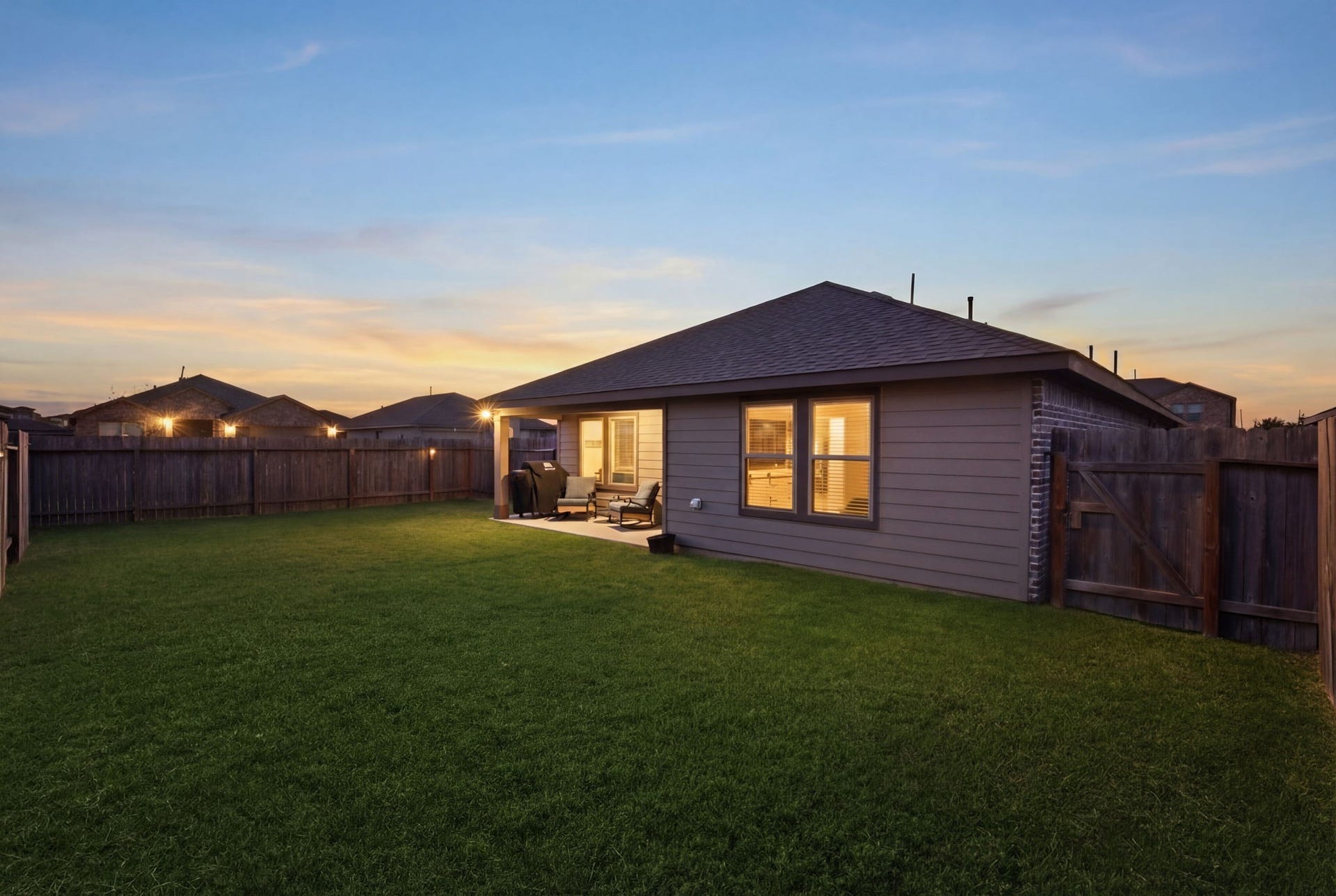 11225 34th Avenue N, Texas City, TX 77591 Enhanced curb appeal with exterior lighting and maintained landscaping.