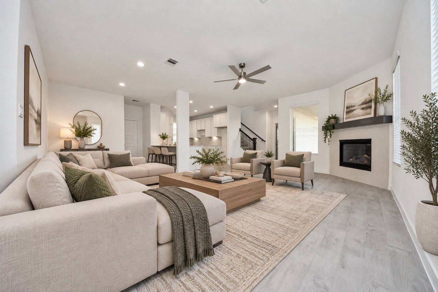 Virtually Staged - Living Room. Sample photo of completed home with similar floor plan. Actual colors and selections may vary.