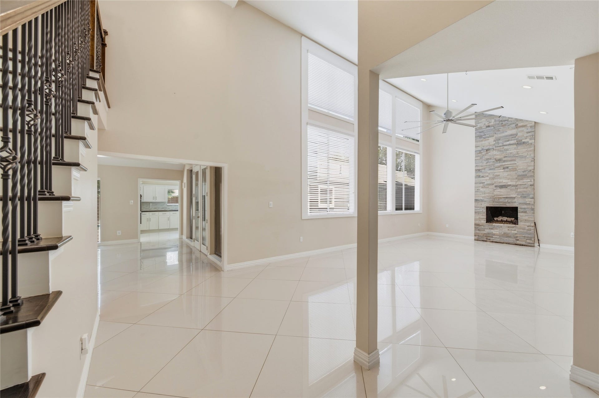 703 Queensmill Court, Houston, TX 77079 Light-filled entry welcoming you into the home.