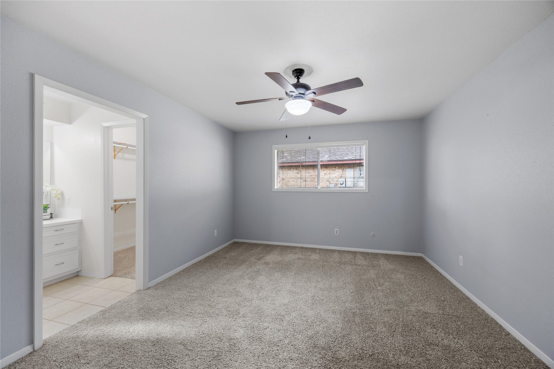 3926 Marilyn Street, Rosenberg, TX 77471 Primary bedroom virtually staged to show potential
