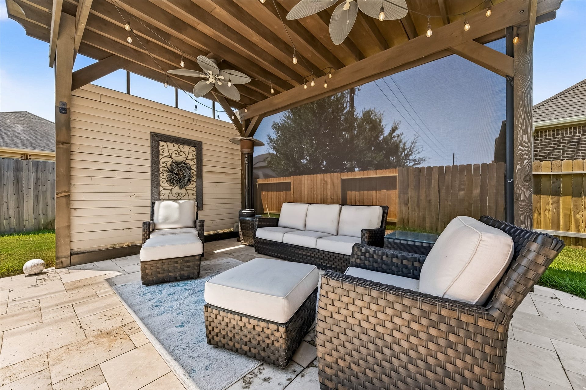 3728 Forest Brook Lane, Spring, TX 77386 Backyard Pergola