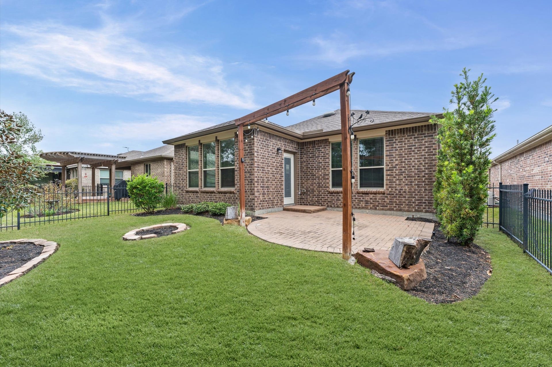 317 Fell Lane, Spring, TX 77382 Turn your backyard into an oasis for comfort and create an inviting destination long after the sun goes down.