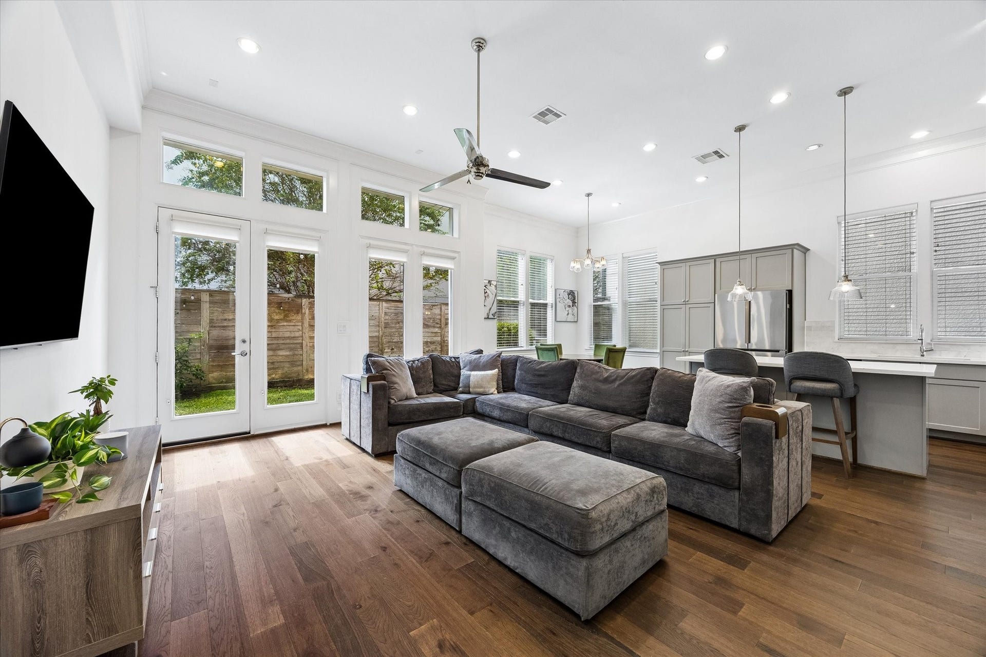 2018 Covent Garden Station, Houston, TX 77045 This view of the Living Area shows the extensive openness of the home, perfect for entertaining that allows you not to miss a second of action!
