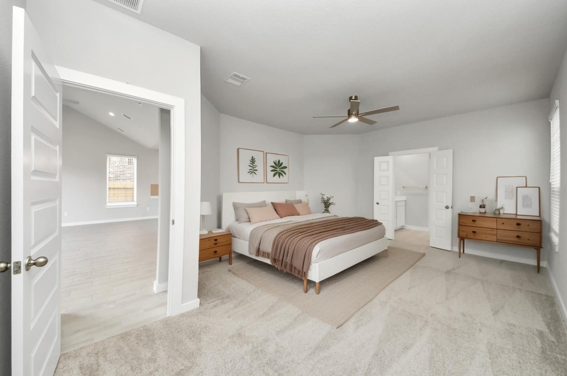 11103 Tulip Ridge Trail, Houston, TX 77044 Virtually Staged - Primary Bedroom. Sample photo of completed home with similar floor plan. Actual colors and selections may vary.