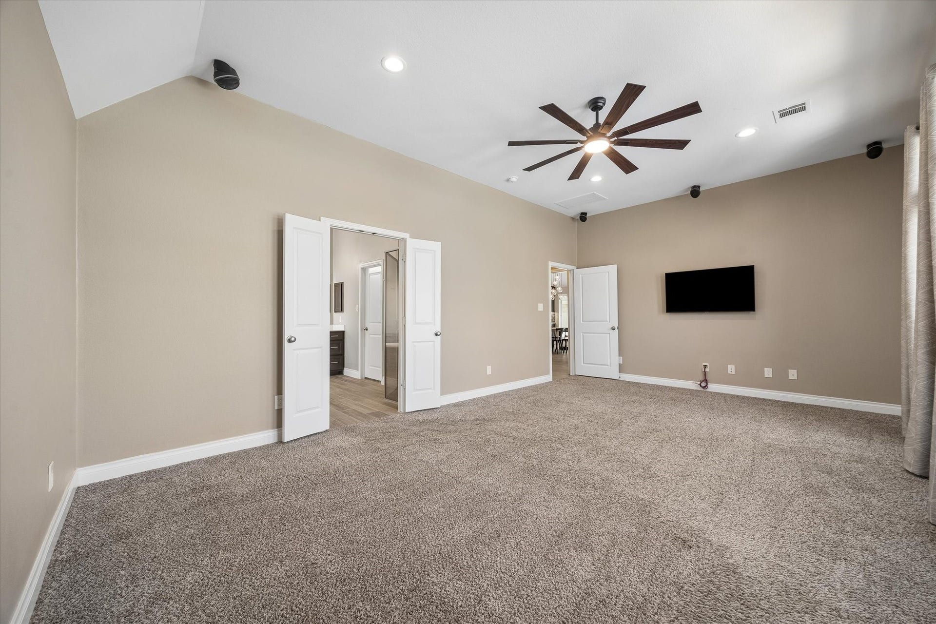 Another view of the oversized primary bedroom