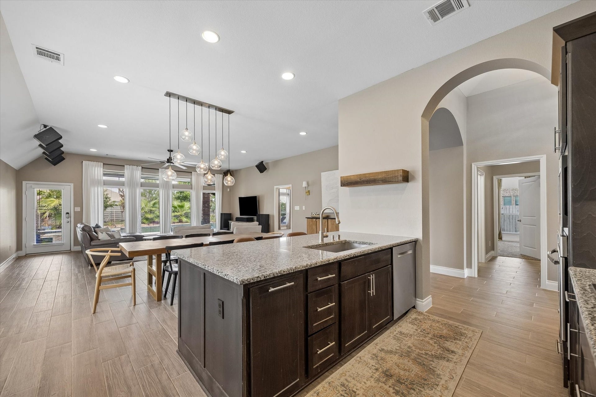 Don't miss the oversized sink in the kitchen island!