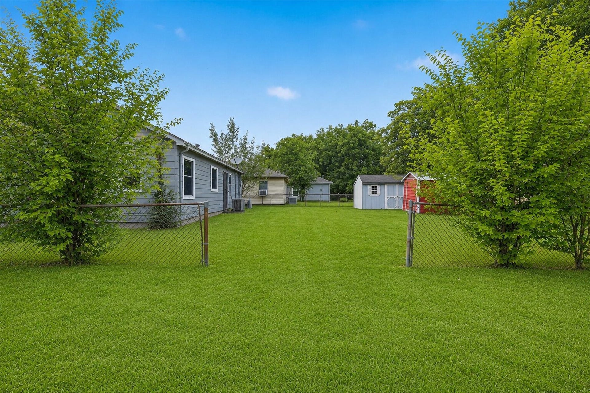 Generous backyard with added storage and room to make it your own