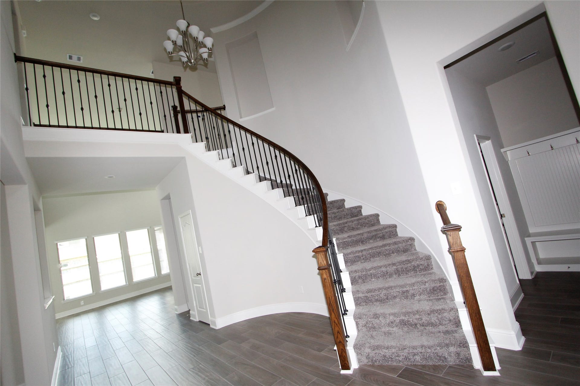 906 Daffodil View Court Court, Richmond, TX 77406 Spiral star case leading to the huge game room upstairs