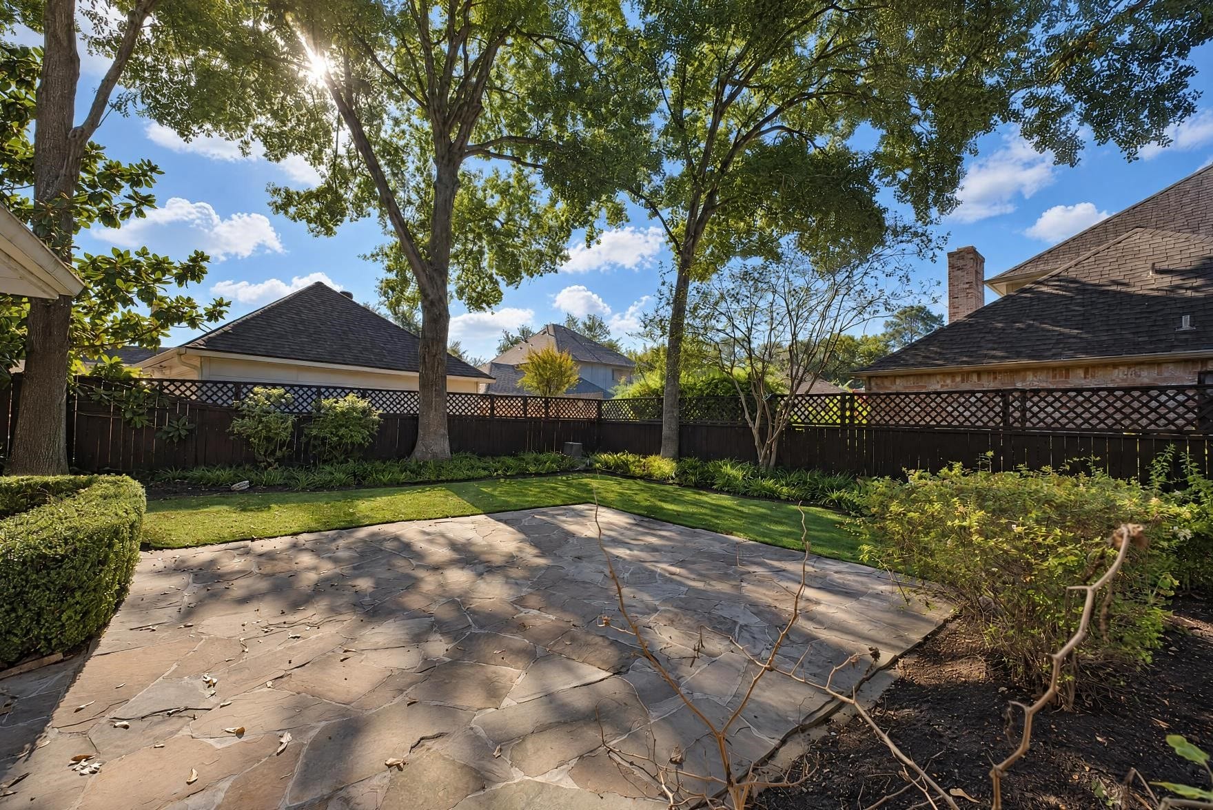 Extended rear patio