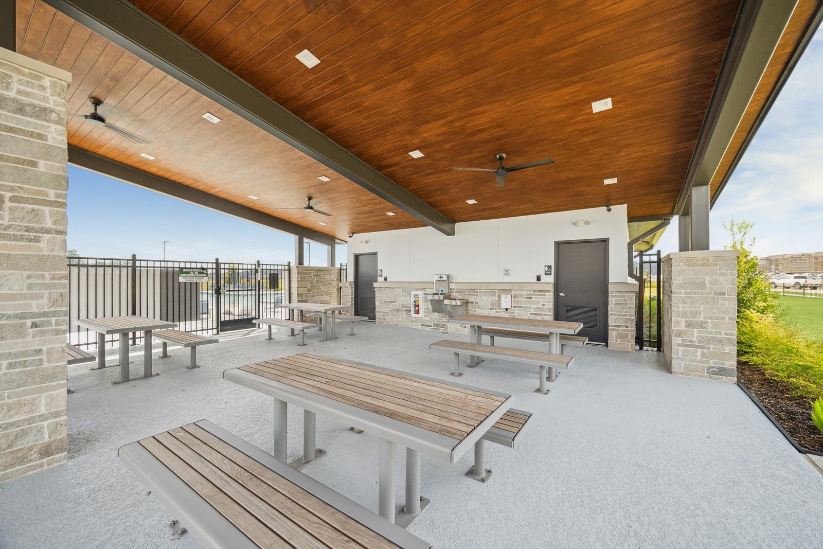 Canopies - Picnic Area - Amenity Photography - Risewell Homes