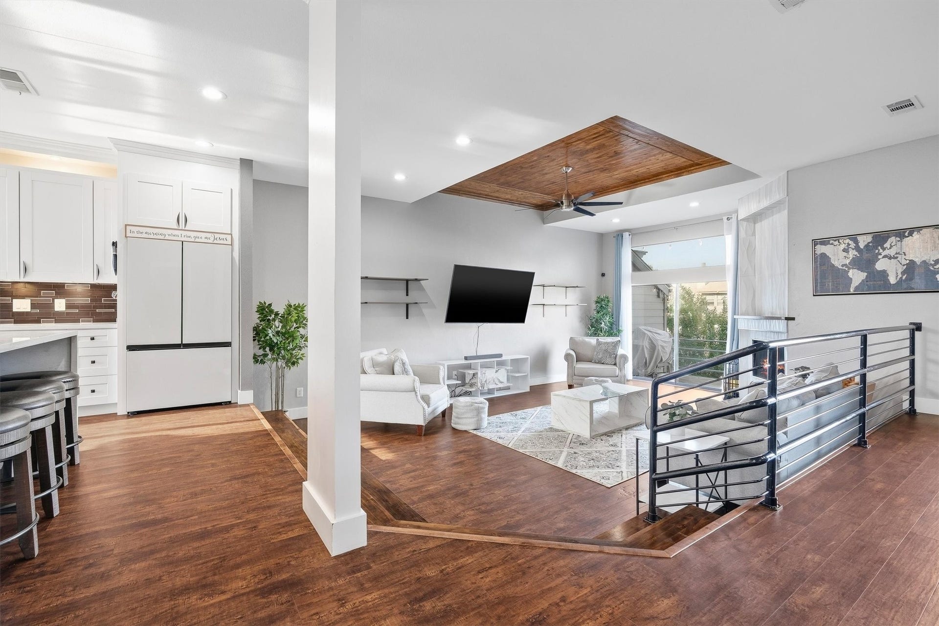 18217 Sandy Cove, Houston, TX 77058 Bright open-concept second-floor main living area.