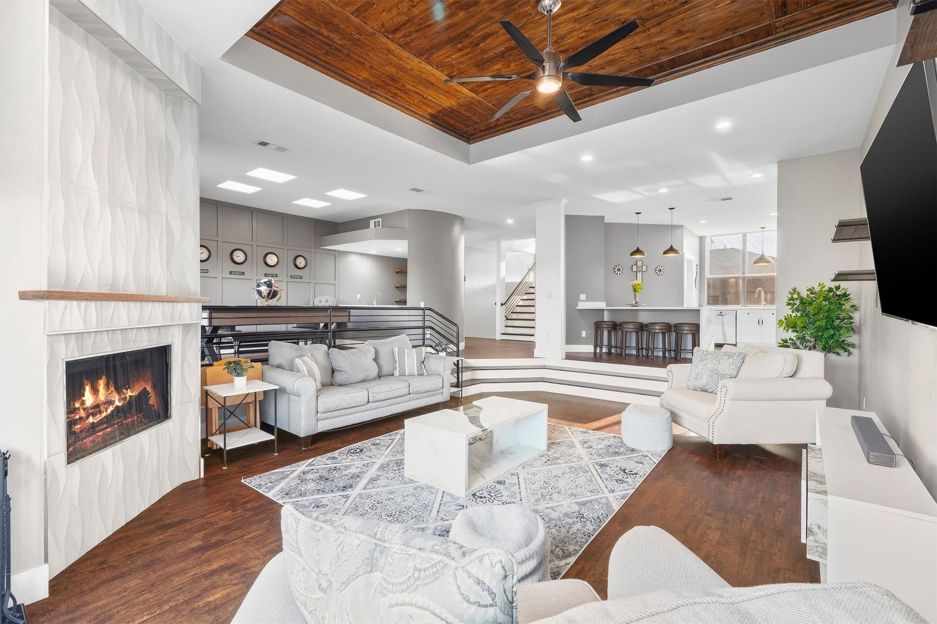 18217 Sandy Cove, Houston, TX 77058 Seamless layout connecting kitchen, dining, and living areas.