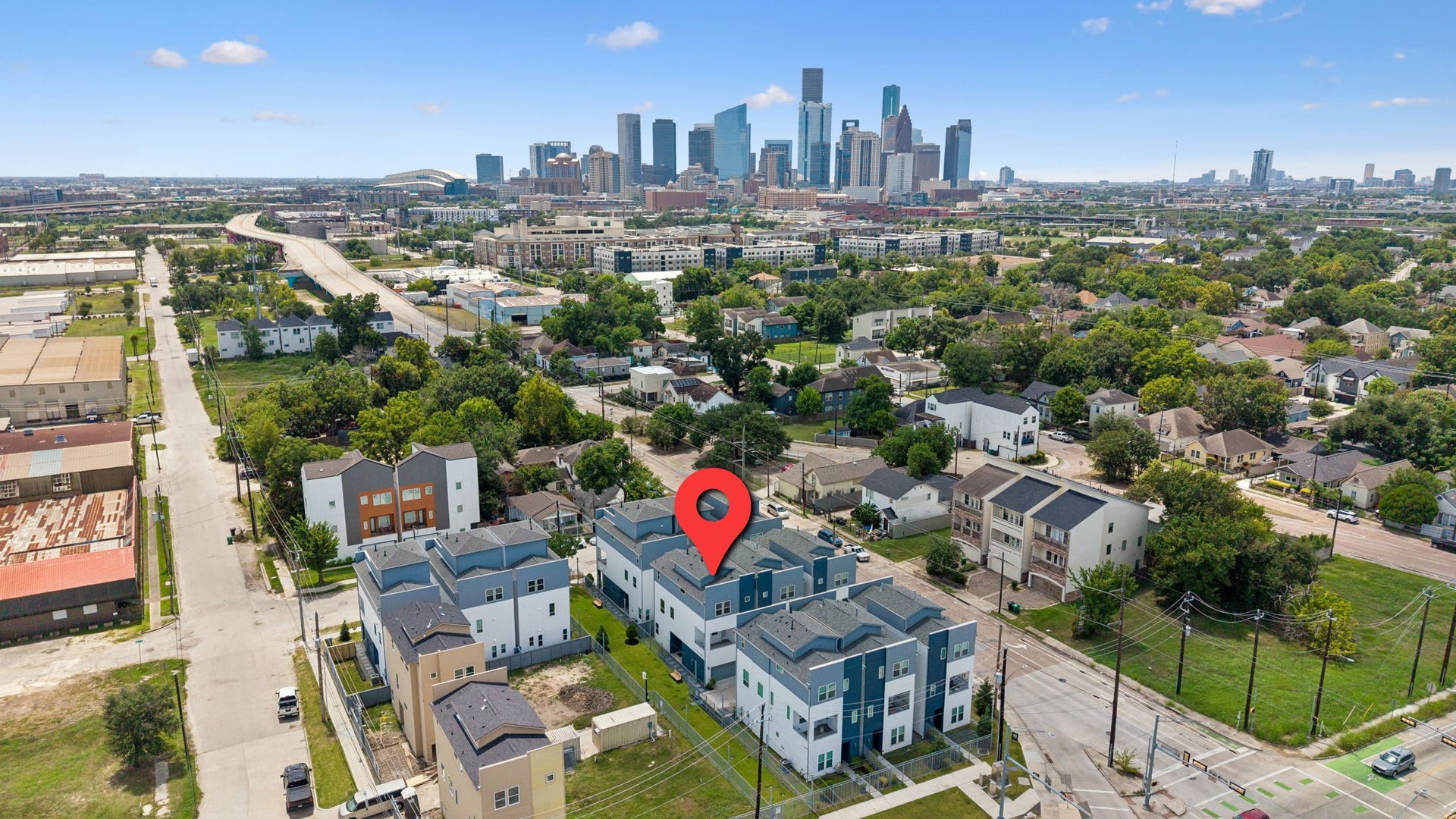 Enjoy urban living with this modern home just 5 minutes from downtown, offering convenience and vibrant city views in a charming neighborhood setting.