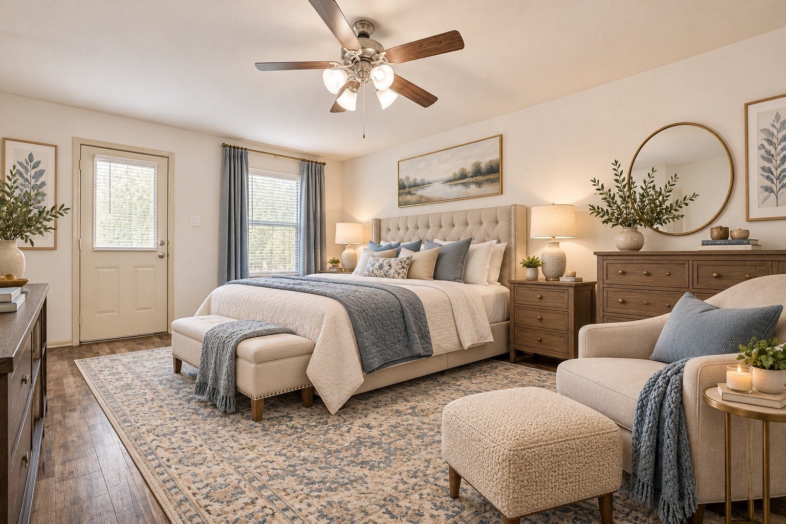 7914 Stoneyway Drive, Houston, TX 77040 First Floor Living - Full en-suite bathroom attached with private entrance.