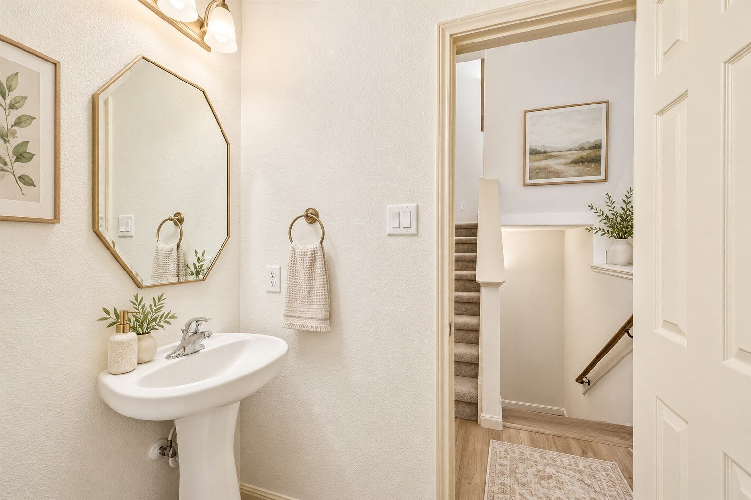 7914 Stoneyway Drive, Houston, TX 77040 Half Bathroom Located on landing between first and second floor. Conveniently located off the kitchen and living room.