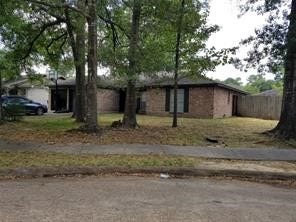 Wooded front yard