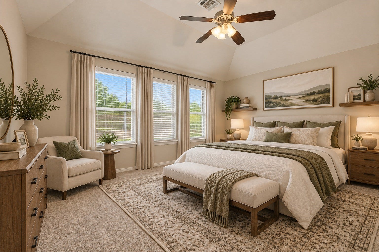 13102 Hollow Garden Lane, Rosharon, TX 77583 Primary Bedroom- virtually staged