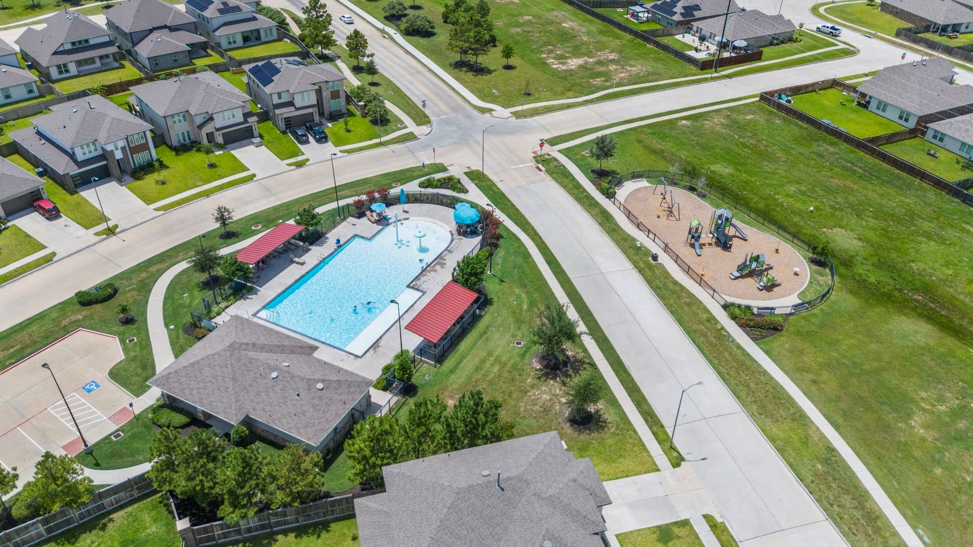 22624 Theodoli Drive, Katy, TX 77449 Just down the street from the community pool and park, offering easy access for swimming and family fun.