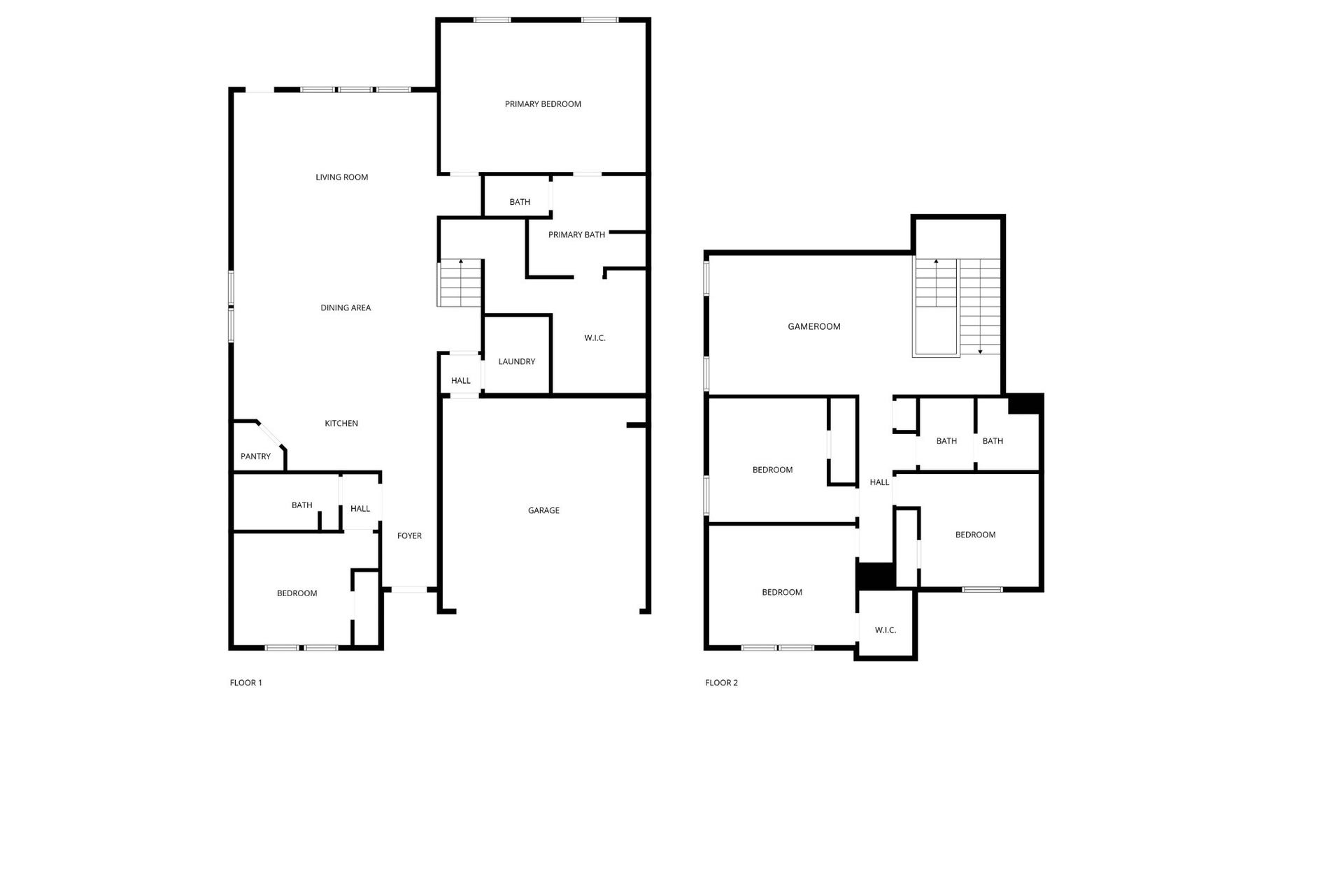 22624 Theodoli Drive, Katy, TX 77449 The homes layout includes two bedrooms downstairs, including the spacious primary suite, while the remaining bedrooms and game room are located upstairs.