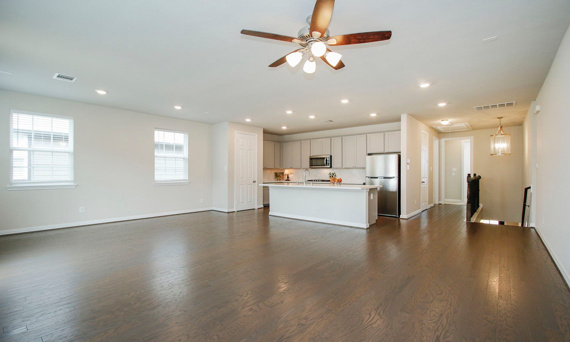9447 Towne Lake Parkway, Cypress, TX 77433 Family room open to kitchen