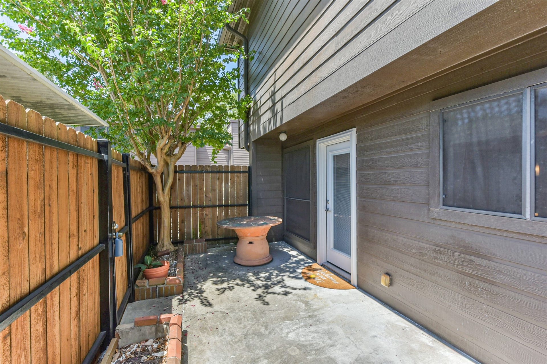 Your private patio where you can grill or relax after work.