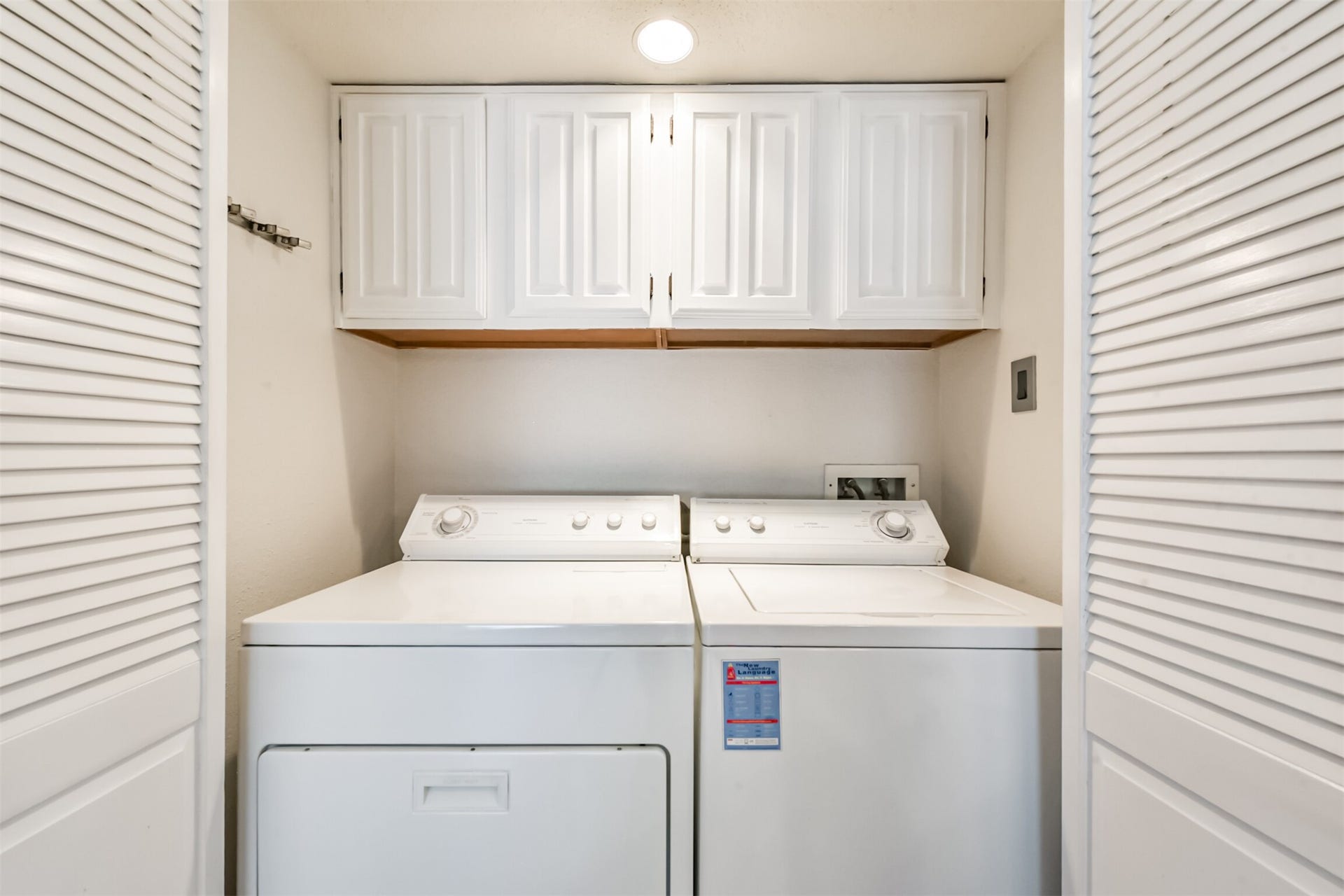 Includes washer and dryer.