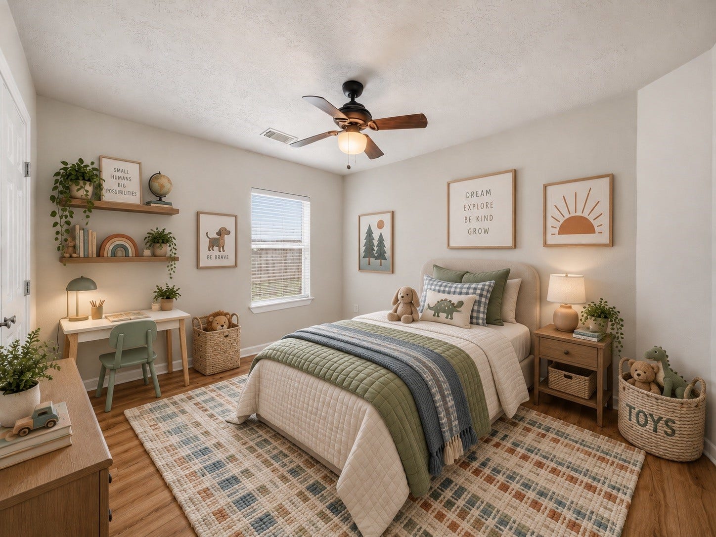 18126 Brightwood Park Lane, Richmond, TX 77407 Virtually staged secondary bedroom offers a comfortable layout with ample space for furnishings.