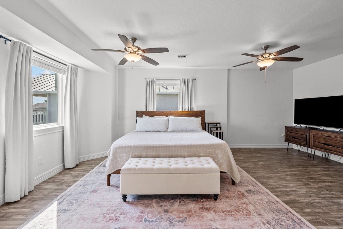 Primary Bedroom is Exceptionally Spacious and Well Lit!