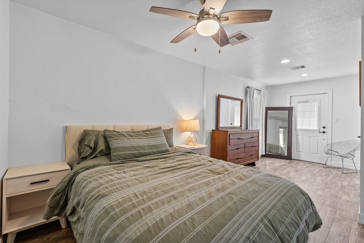 Secondary Bedroom with Door out to Massive Upper Deck!