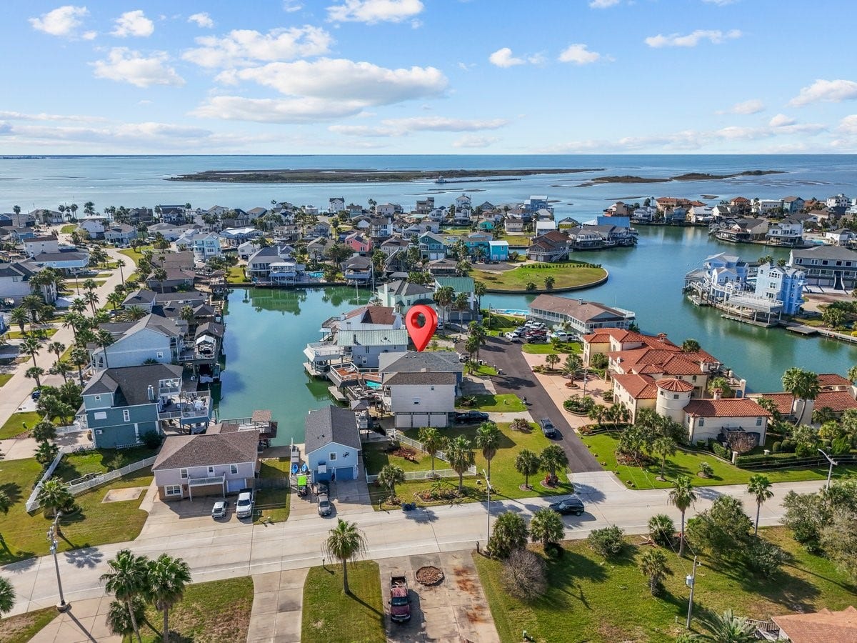 Amazing Aerial View of Highly Sought after community of Tiki Island