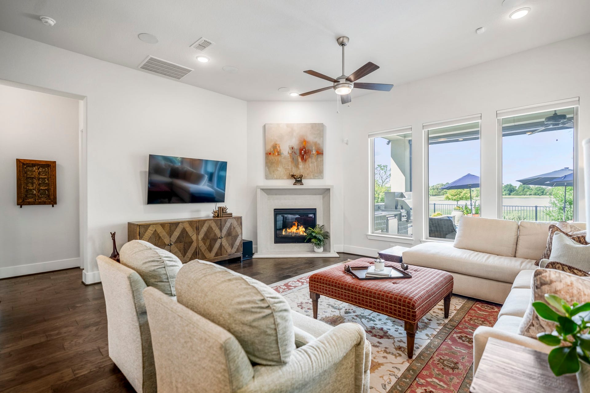You can see the view from here!  The windows have electric shades for as little or as much light as you'd like.