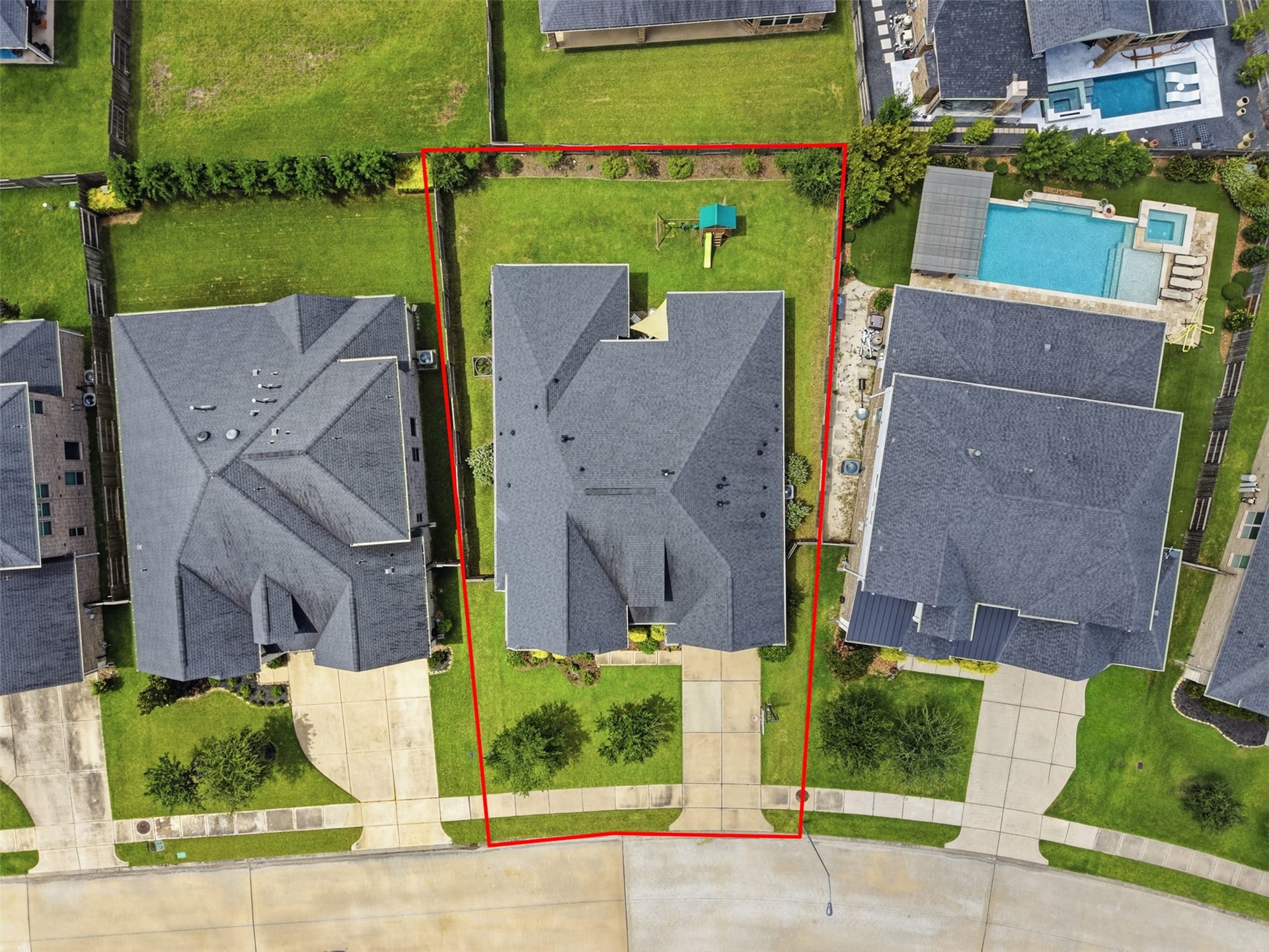 29622 Pewter Run Lane, Katy, TX 77494 Bird's-eye view highlighting the home's location within the community.