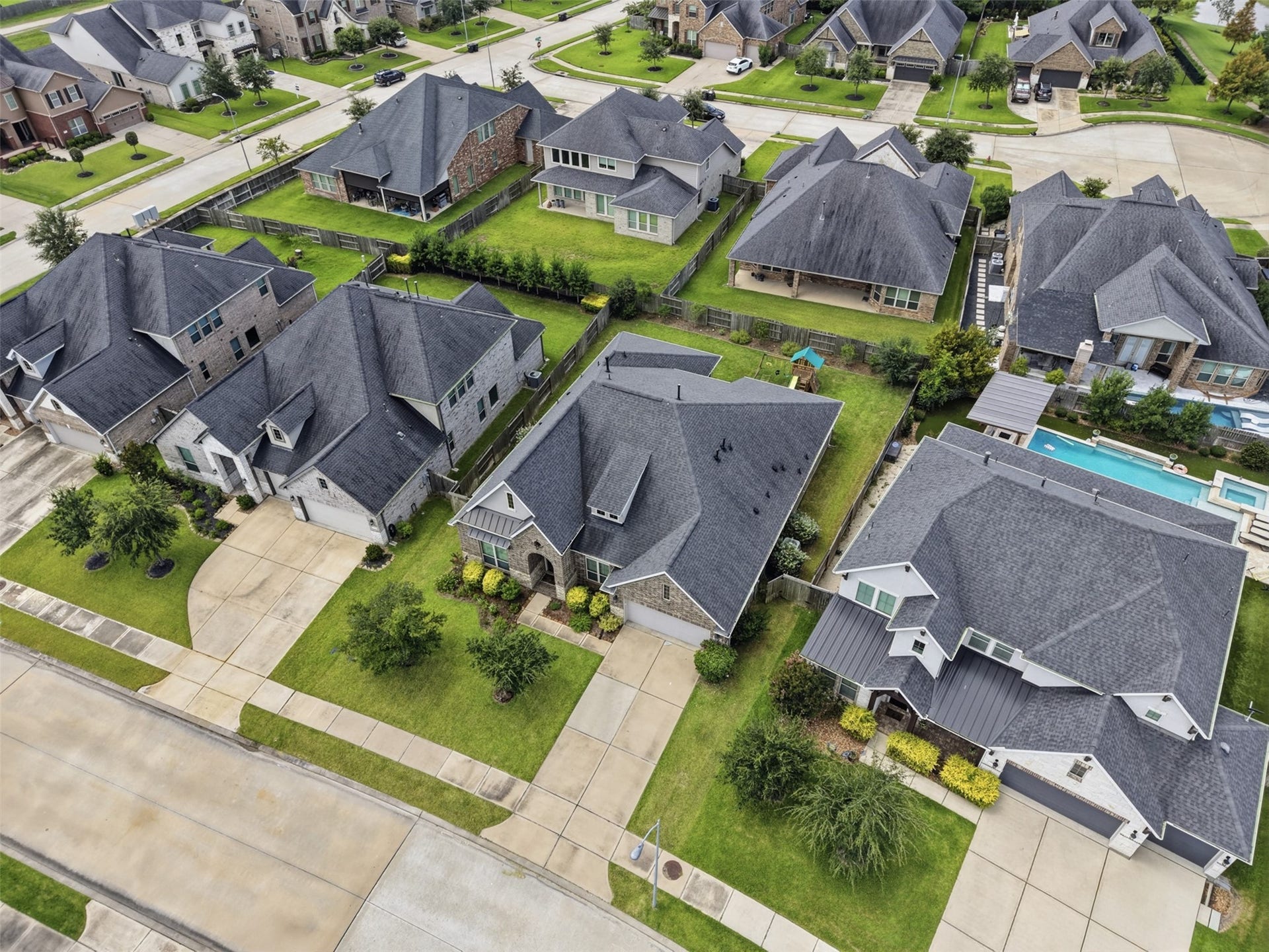 29622 Pewter Run Lane, Katy, TX 77494 Overhead view of the property and surrounding streets.