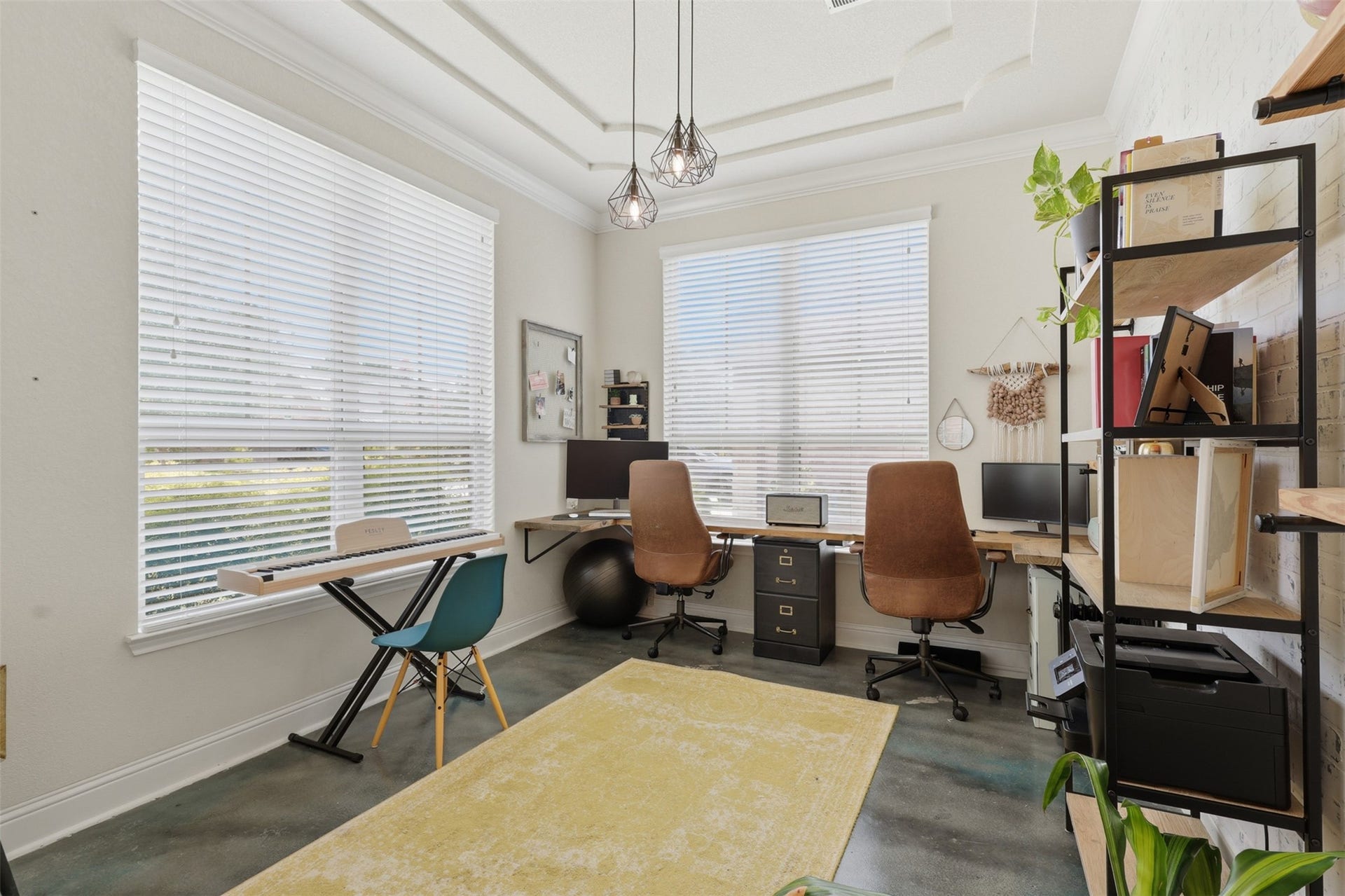 29622 Pewter Run Lane, Katy, TX 77494 Private home office with large windows and abundant natural light.