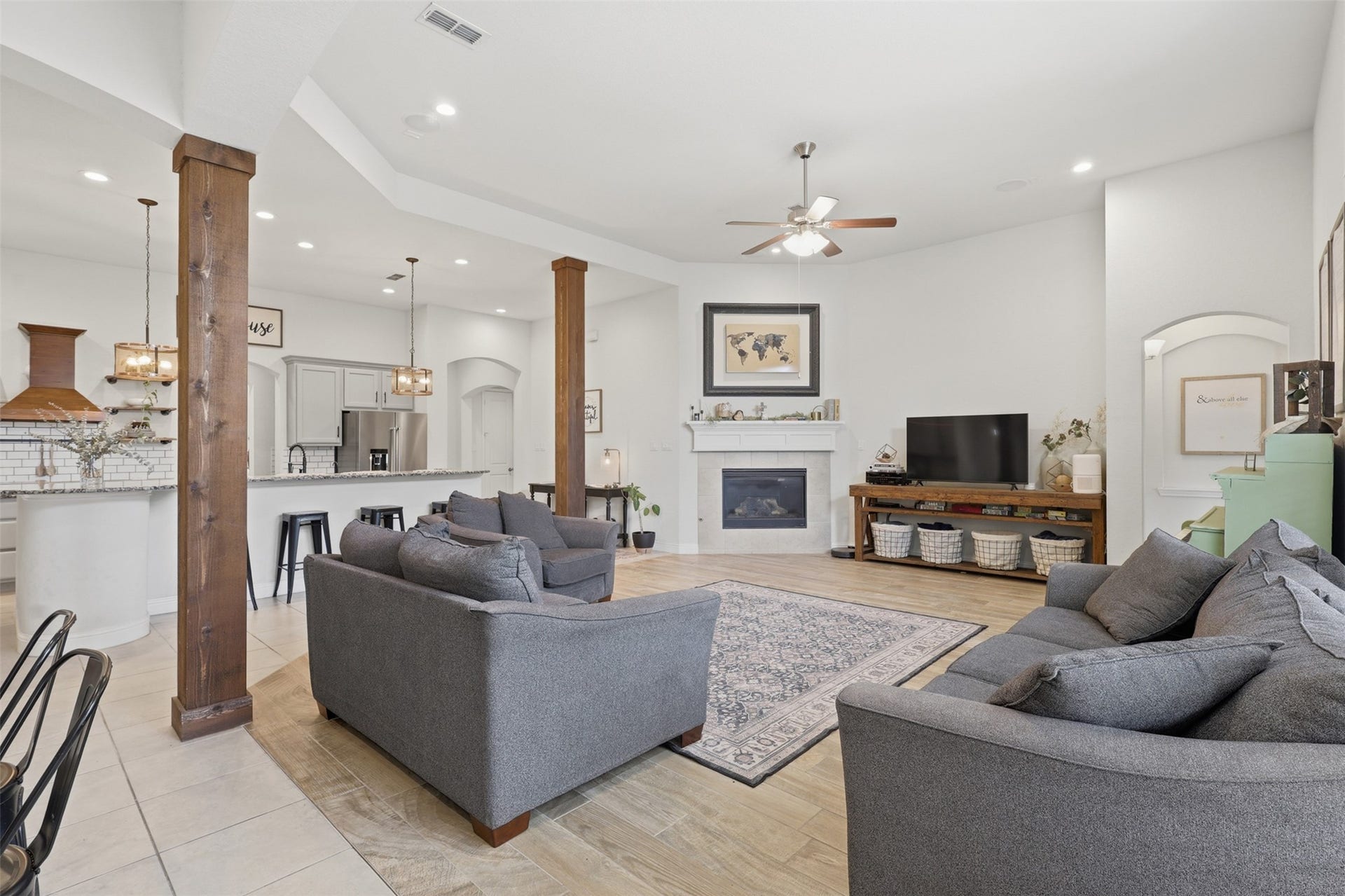 29622 Pewter Run Lane, Katy, TX 77494 Another view of the spacious family room and kitchen.